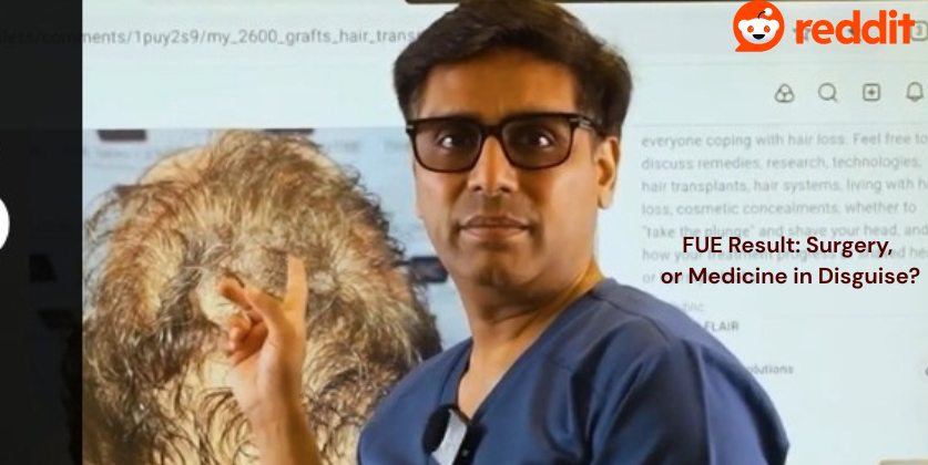 reading hair transplant results
